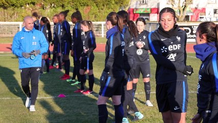 Entraînement pour les Bleues avant le départ pour les USA