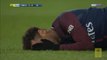 Neymar taken off injured on a stretcher with ankle injury