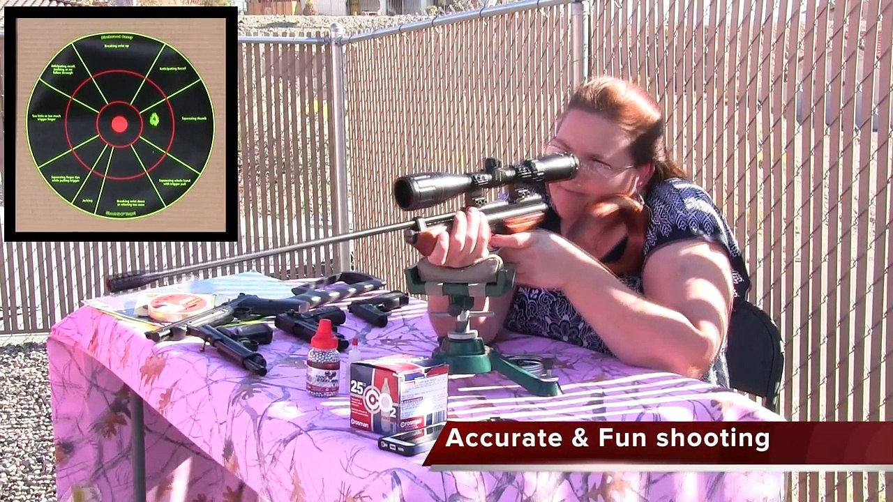 Crosman 2250XE Target Shooting with BackyardShooting.com