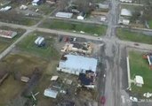 Drone Footage Captures Tornada Damage in Osceola, Arkansas