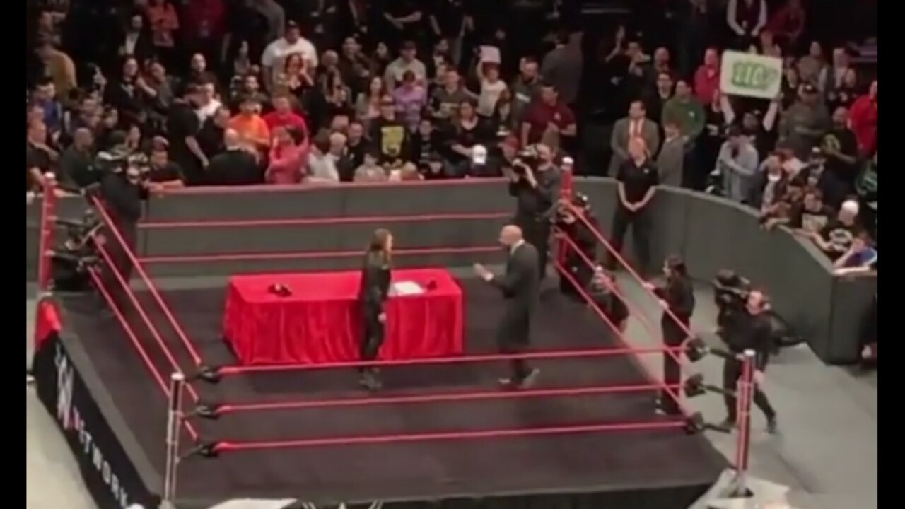 Ronda Rousey Attcks Triple H LIVE | Stephanie Slap Ronda Rousey | WWE Elimination Chamber 2018