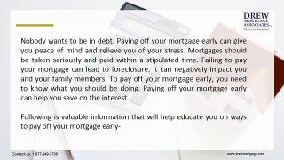 Ways to Pay Off Your Mortgage Early