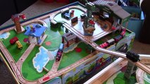 Thomas the Train Wooden Railway Double Play Table Playtime! | Playing with Thomas and Friends Trains