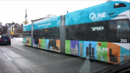 DOWNTOWN  MIDTOWN DETROIT, STADIUMS, Q LINE LIGHT RAIL