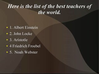 Paul J. Caletka : Good Education is based on Experienced Teachers