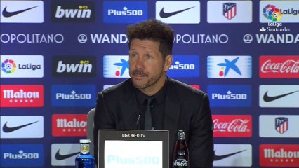 Simeone sobre el 4-0 del Atlético ante el Leganés