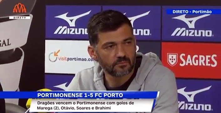 Sérgio Conceiçao • conferência de imprensa Portimonense 1 x 5 FC Porto
