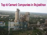 Top 10 Cement Companies in Rajasthan, India | Top Cement Plant and Manufacturers