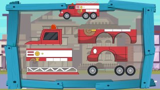 Полицейская машина и пожарная машина - Обучающий мультик про машинки