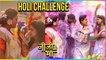 Falguni Accepts Uttara Devi's Challenge | Holi Celebration In JiJi Maa