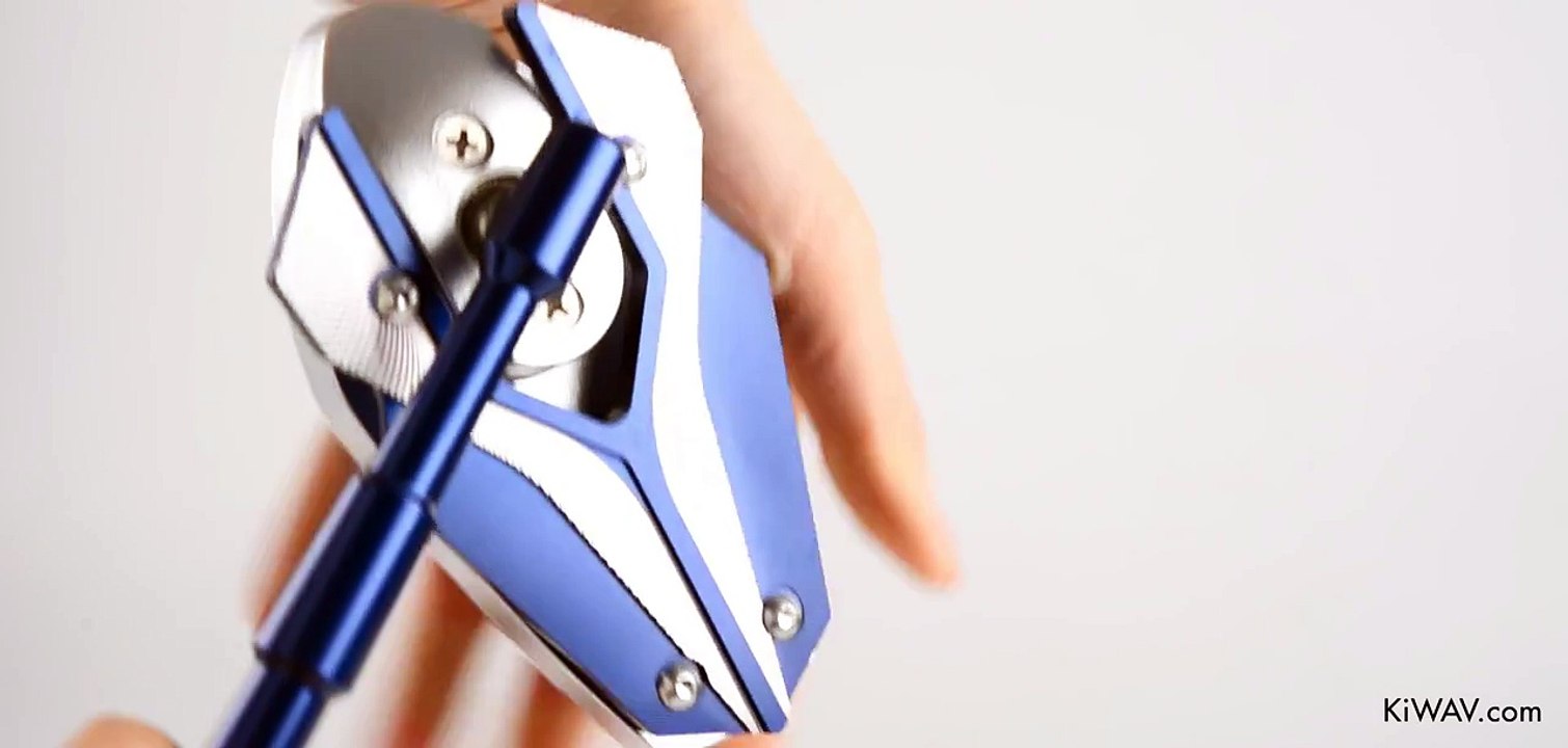 Motorcycle Mirrors Viper Blue Adjustable Sportsbike with Chrome Mirror Base | KiWAV