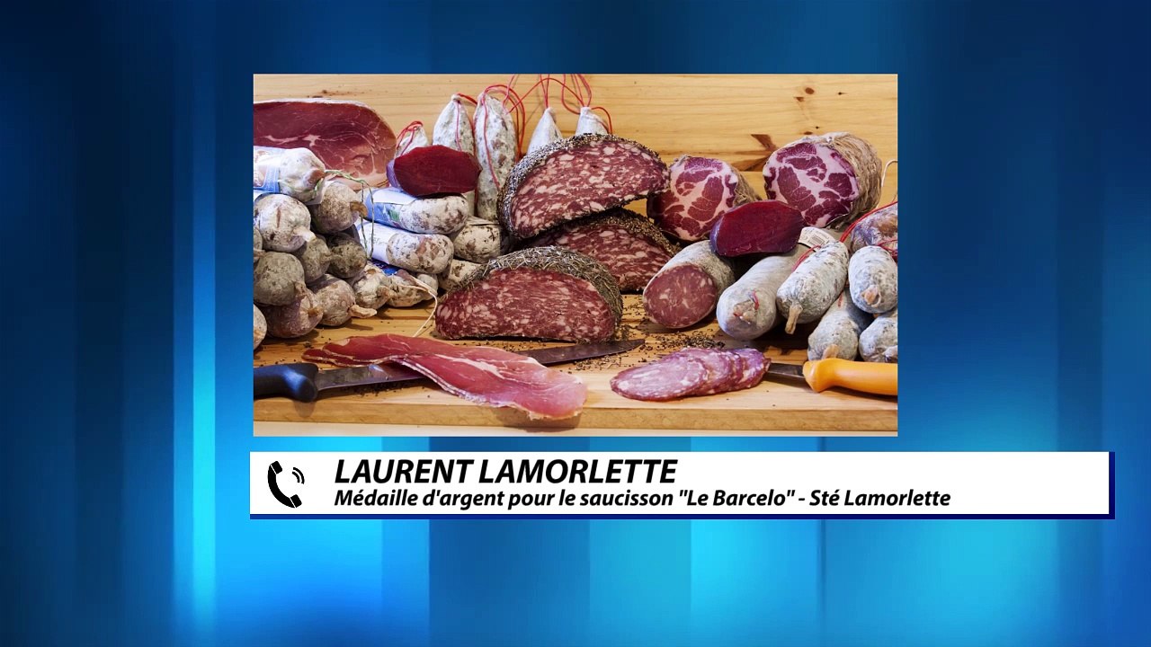 D!CI TV : Laurent Lamorlette, médaille d'argent avec son saucisson "Le Barcelo"