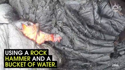 How Do You Collect Lava Samples?