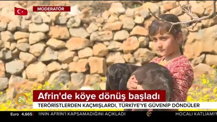 Afrin'de köye dönüş başladı