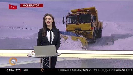 Kar yolları kapattı
