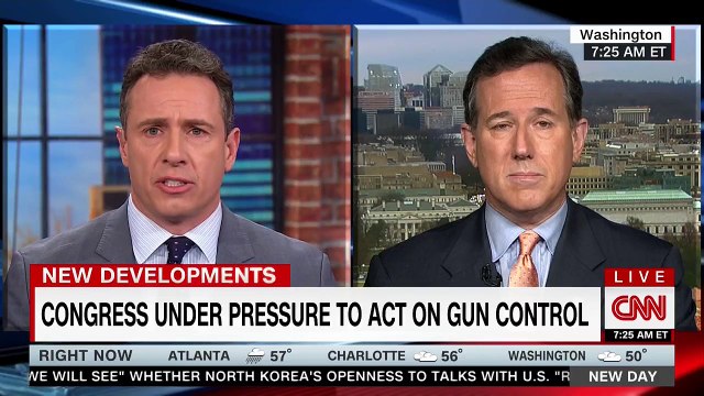 WATCH: Cuomo hammers Rick Santorum after he alleges laws prevent the mentally ill from getting AR-15s
