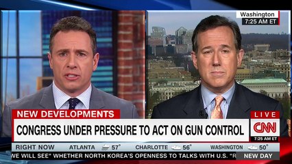 WATCH: Cuomo hammers Rick Santorum after he alleges laws prevent the mentally ill from getting AR-15s
