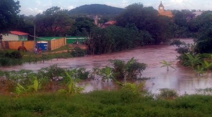 Açude de São Gonçalo está recebendo recarga de água após chuva na região de Sousa