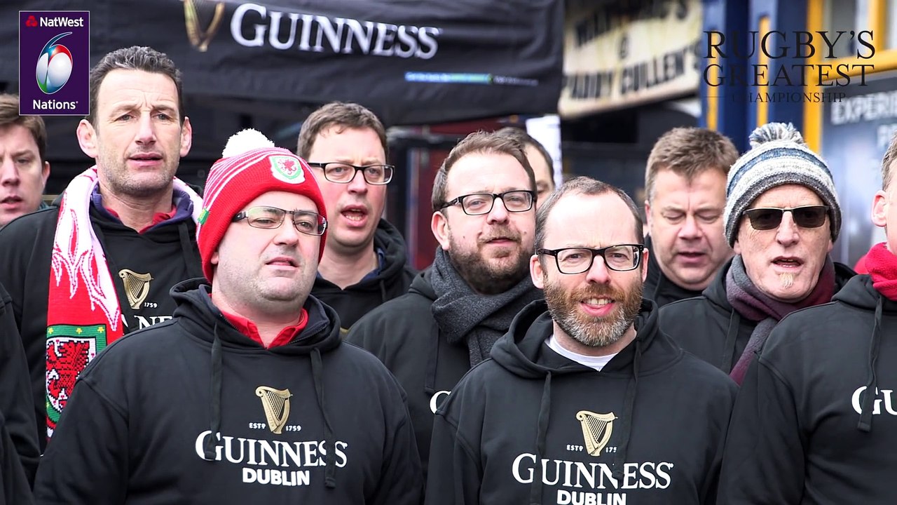 Welsh choir sings The Fields of Athenry in Dublin | NatWest 6 Nations
