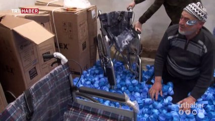 Mavi kapak toplayarak 98 engelliye umut oldular