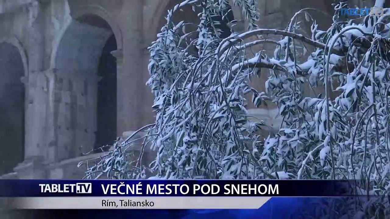 Rimania sa prebudili do zasneženého rána, v meste zavreli školy