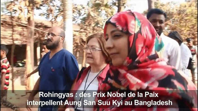 Rohingyas: des Prix Nobel de la Paix interpellent Suu Kyi