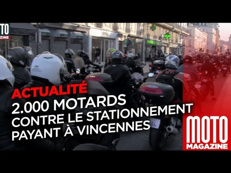 Manifestation FFMC Vincennes contre le stationnement payant