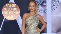 Rita Ora prend son jet...en petite tenue !