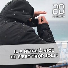 Il a neigé à Nice, et c'est joli !