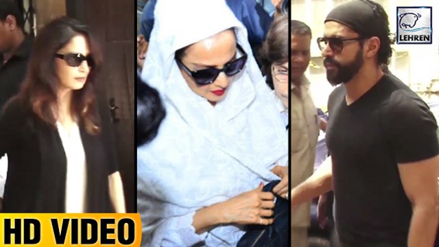 Madhuri Dixit, Rekha, Farhan Akhtar Pays Their Respect To Sridevi At Her House