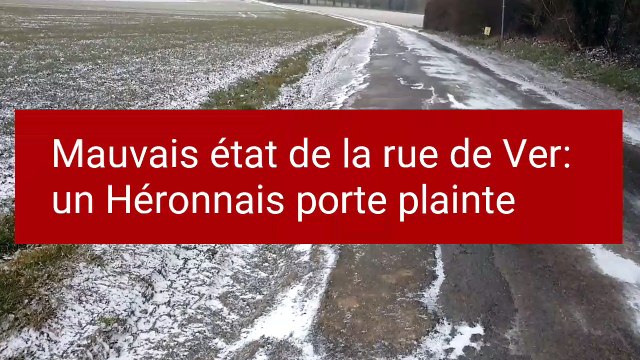 Héron: marre des nids-de-poule rue de Ver, il porte plainte