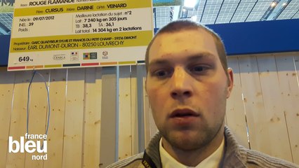 Benjamin et sa vache Hematie pour la première fois au salon de l'agriculture