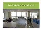 Top 7 Advantages of Coworking Spaces