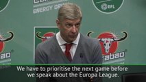 Milan-bound Arsenal can't rely on Europa League glory - Wenger
