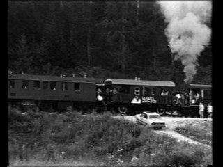 le conifer. petit train à vapeur