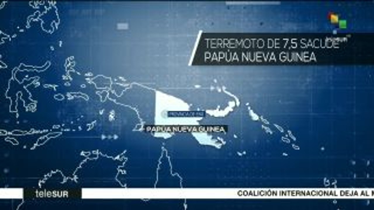 Sismo de 7.5 grados sacude Papúa Nueva Guinea; no hay lesionados