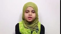 Emotional quran recitation by a very young girl