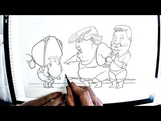 KAL draws... Donald Trump and Kim Jong Un