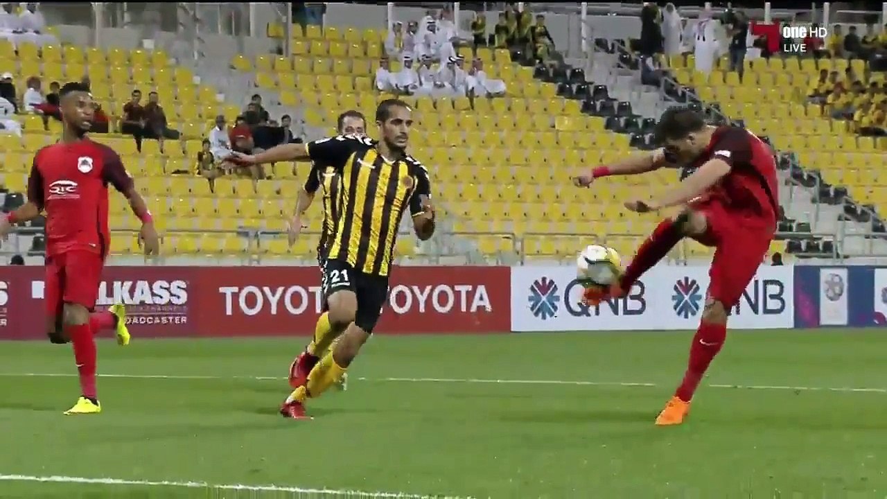 شاهد ثنائية عبد الرزاق حمد الله في مرمى قطر