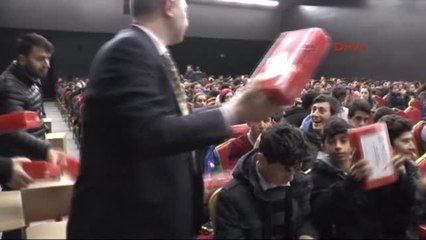 Deprem Tatbikatında Afrin'deki Mehmetçiklere Destek Pankartı