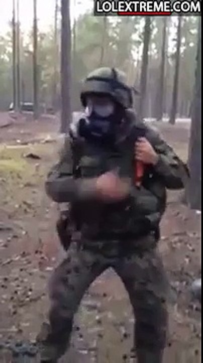 Army guy dance