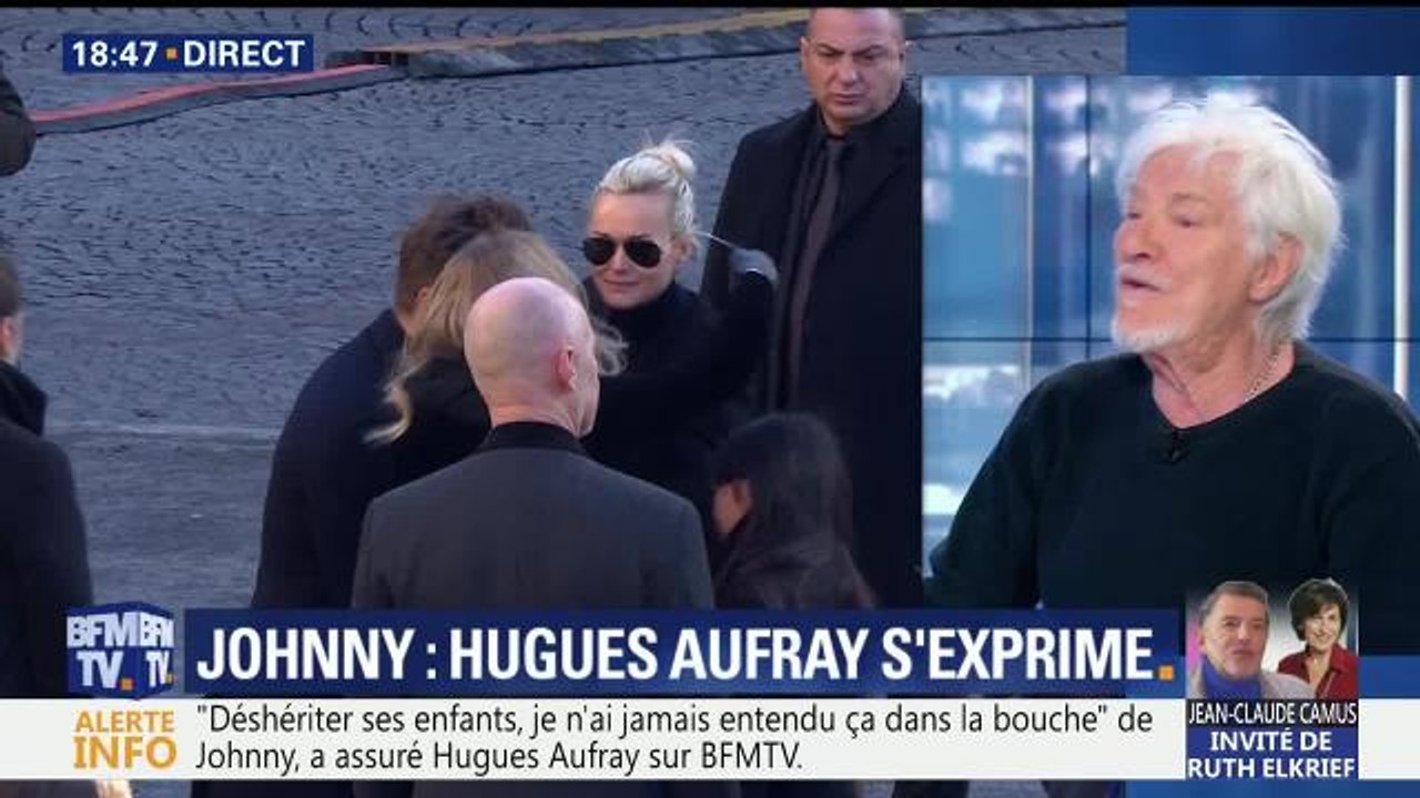 BFMTV : Hugues Aufray appelle Laeticia, David et Laura à faire la paix