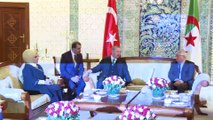Cumhurbaşkanı Erdoğan - Cezayir Millet Konseyi Başkanı Bensalah görüşmesi - CEZAYİR