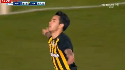 Sergio Araujo AMAZING Goal - Atromitos 0-1 AEK Athens FC 26.02.2018
