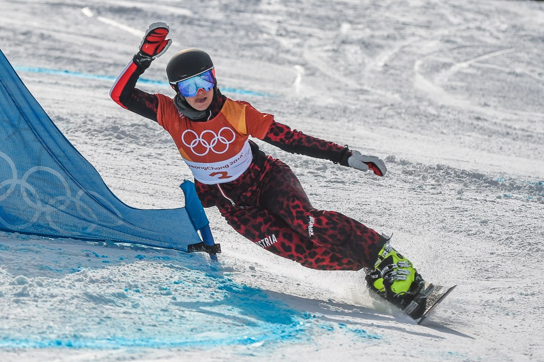Olympic Snowboarder Daniela Ulbing Almost Runs Over Squirrel During Event