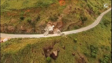 Explosão de pedras na BR 259