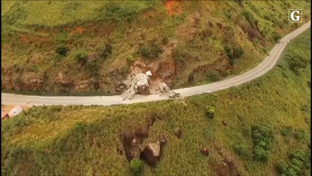 Explosão de pedras na BR 259