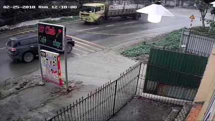 Distracted Biker Rear Ends Car