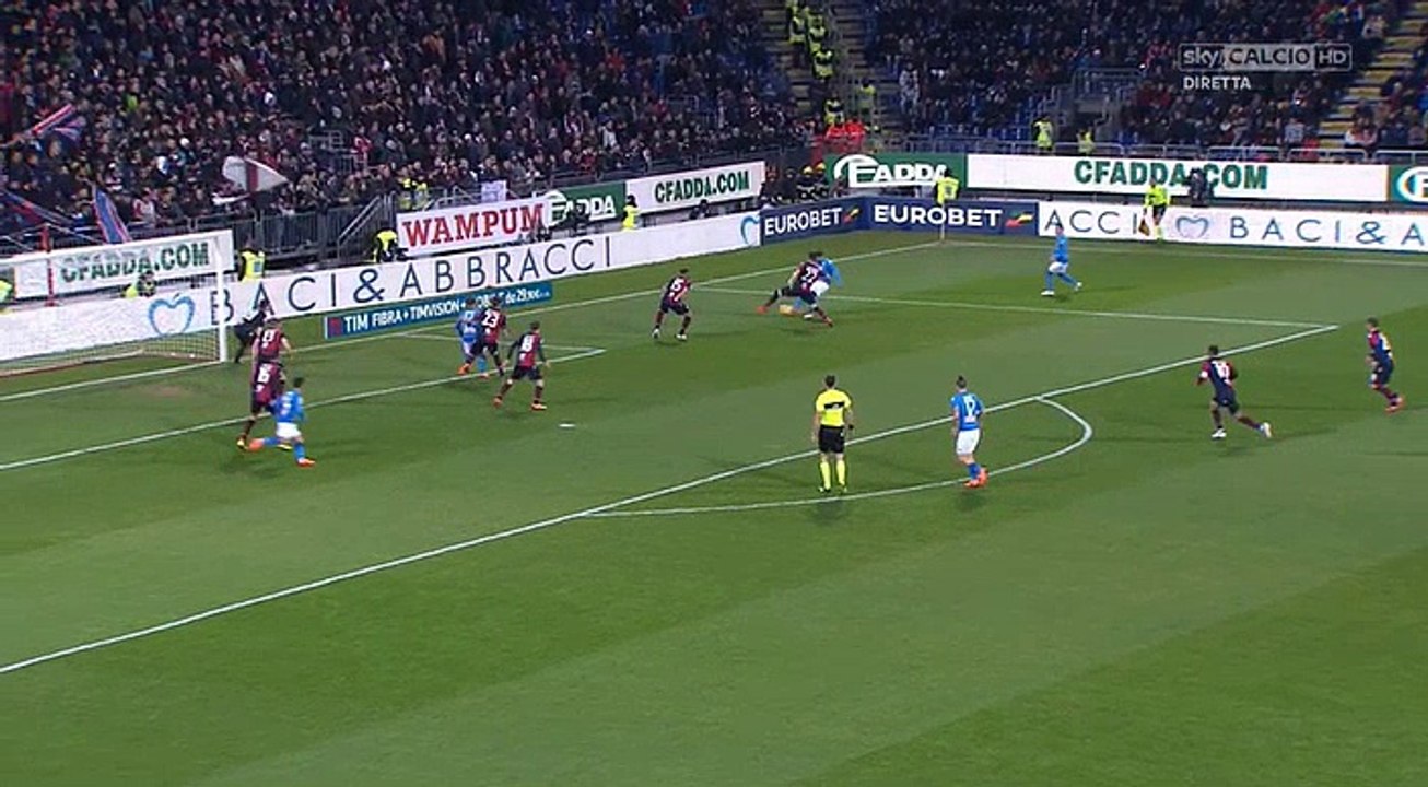 Cagliari-Napoli 0-2: Mertens!