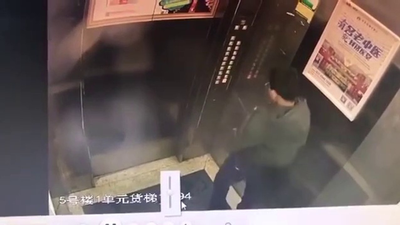 Un enfant fait planter un ascenseur en faisant pipi sur les boutons.